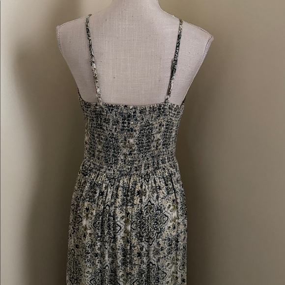 New Angie Green and White Patterned Maxi Dress - Picture 13 of 16